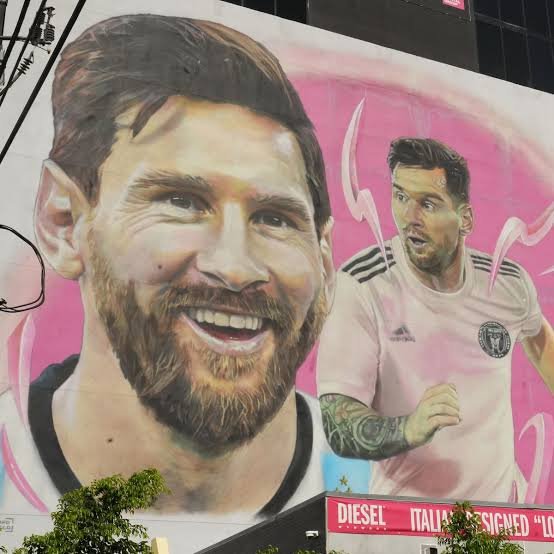 Mural real de Lionel Messi en Wynwood, Miami